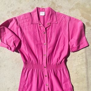 VINTAGE La Seat Covers Hot Pink Jumpsuit